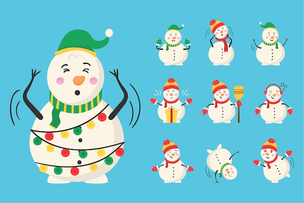 Снеговик-волшебник со сладостями и подарками зимний отдых на свежем воздухе для детей зима и рождество