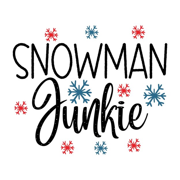 Vector snowman svg design