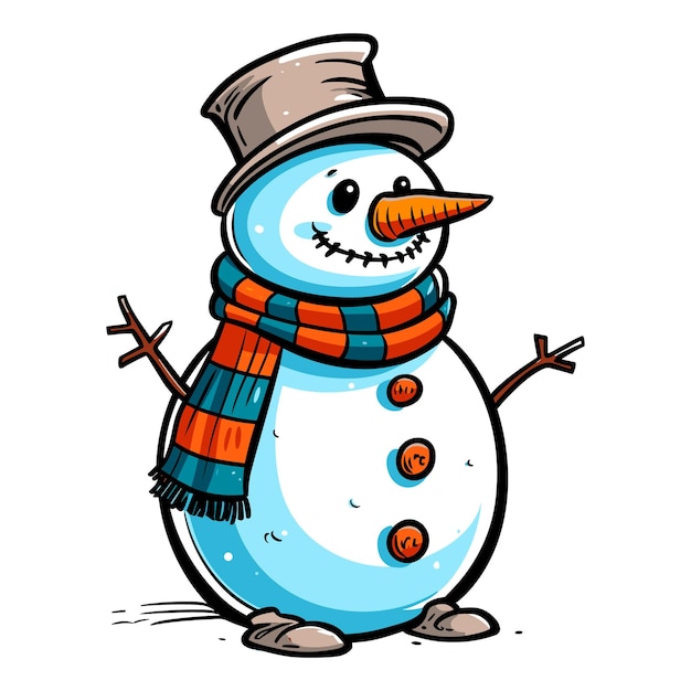 Snowman vector illustration