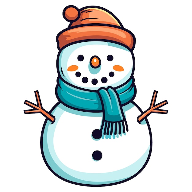 Snowman vector illustration