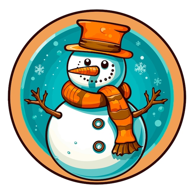 Snowman vector illustration