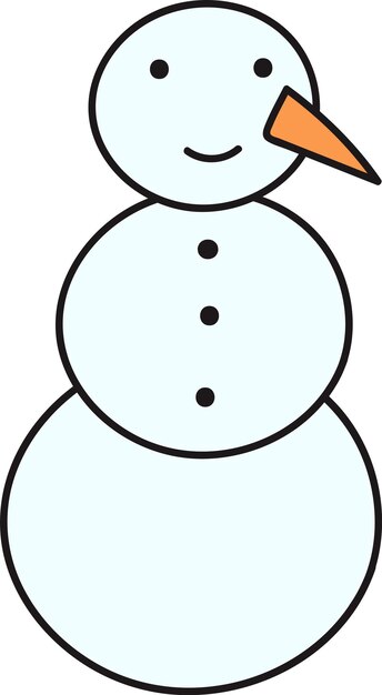 Vector snowman winter creation