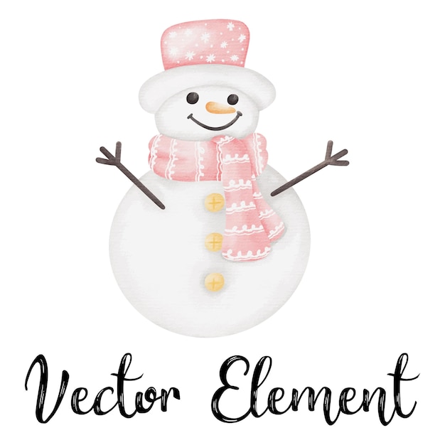 Vector snowman3