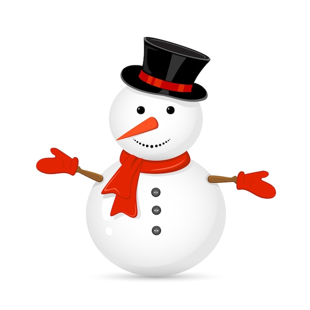 Vector snowman