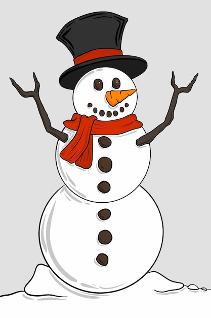 Premium Vector | Snowman