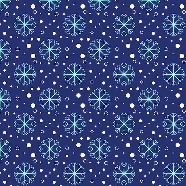 Snowy Blue Snowflake Pattern Background Wallpaper Texture