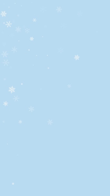 Snowy christmas background Subtle flying snow flakes and stars