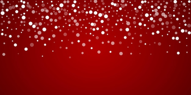 Snowy christmas background Subtle flying snow