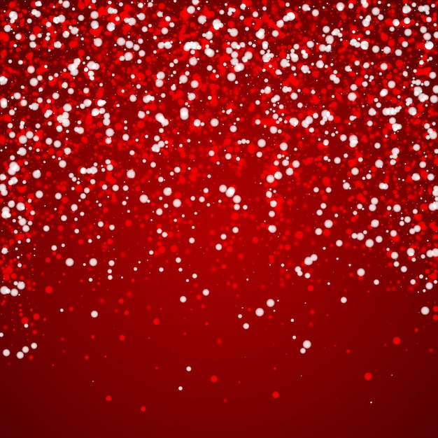 Vector snowy christmas background subtle flying snow