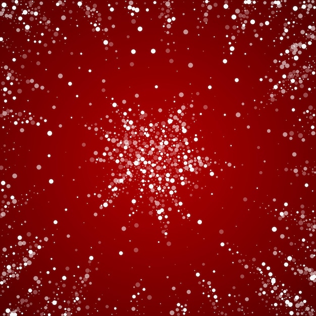 Vector snowy christmas background subtle flying snow