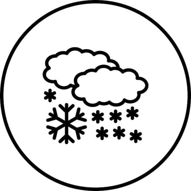 ベクトル snowy vector icon illustration of winter iconset