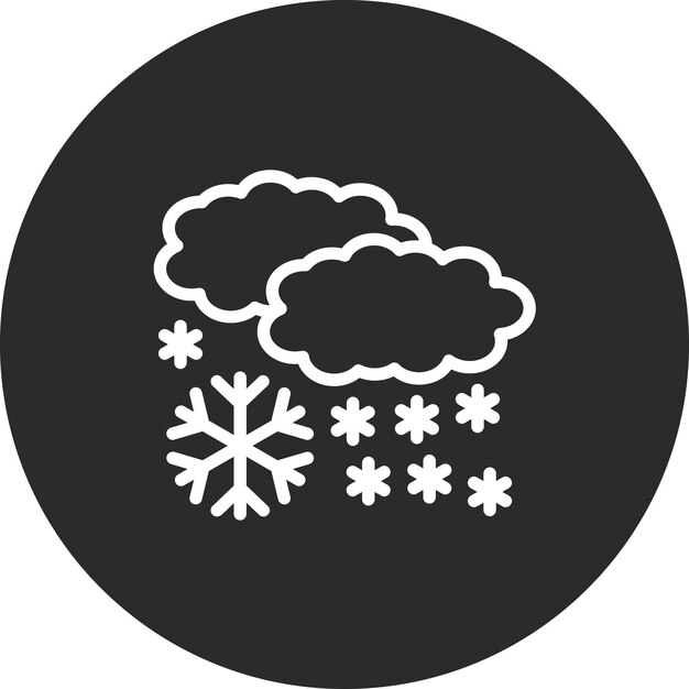 Vector snowy vector icon illustration of winter iconset