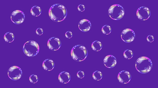 Soap bubbles background