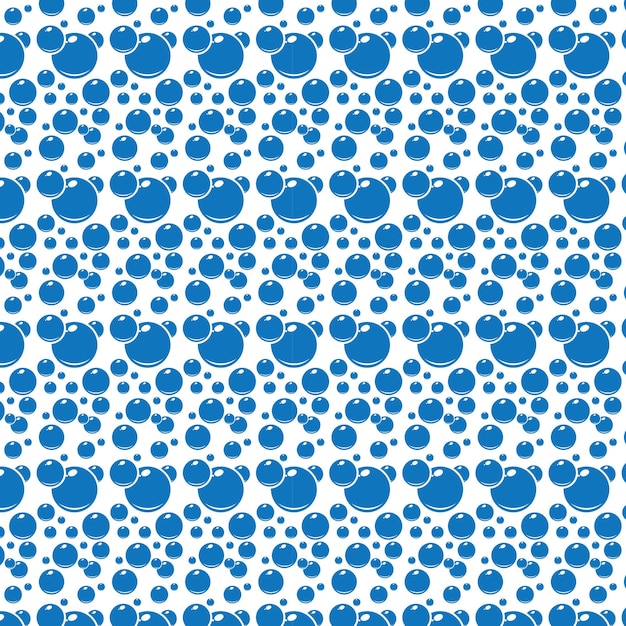 Soap bubbles seamless pattern vector background