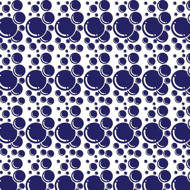 Vector soap bubbles seamless pattern vector background