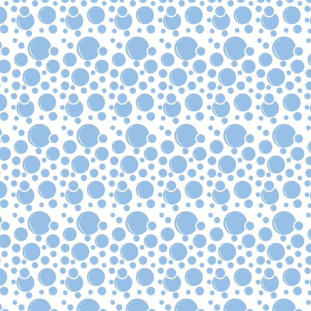 Soap bubbles seamless pattern Vector background