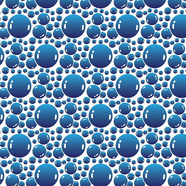 Vector soap bubbles seamless pattern vector background