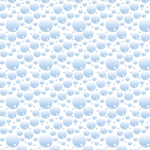 Soap bubbles seamless pattern vector background