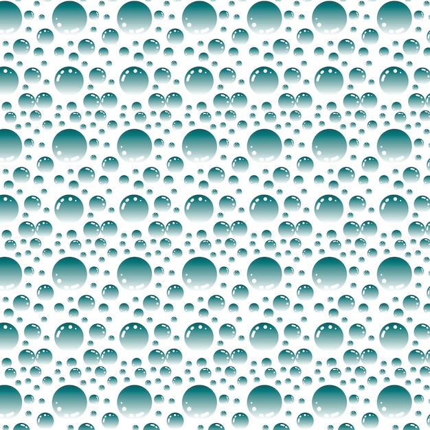 Soap bubbles seamless pattern vector background