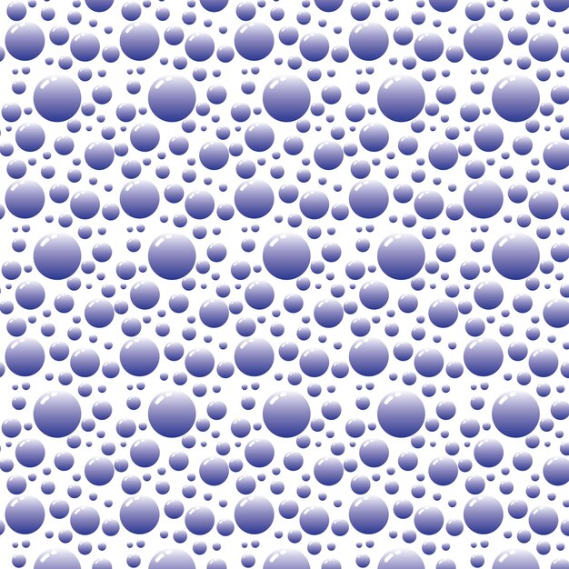 Soap bubbles seamless pattern Vector background