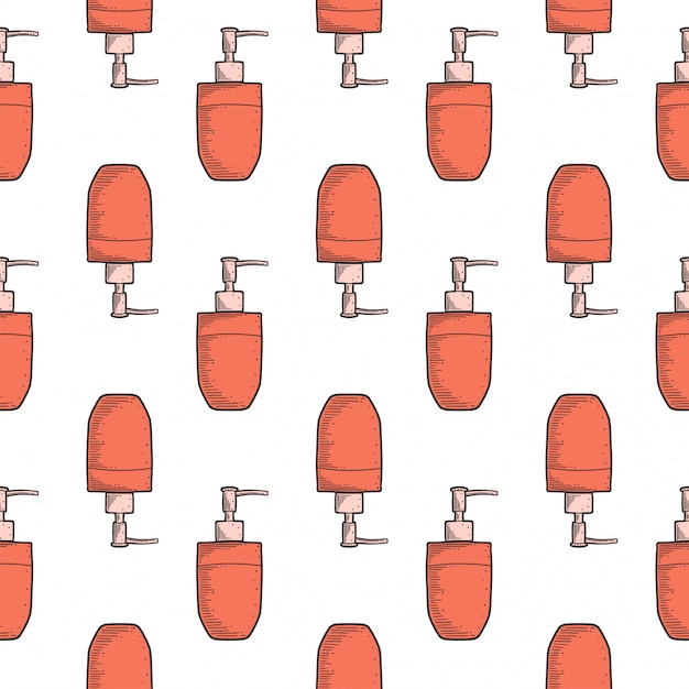 Soap dispenser seamless pattern