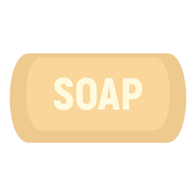 Soap icon Flat illustration of soap vector icon for web design