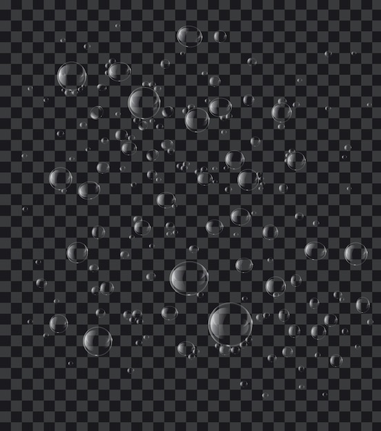 透明性の背景ベクトルデザイン要素eps10イラストの石鹸または水の泡
