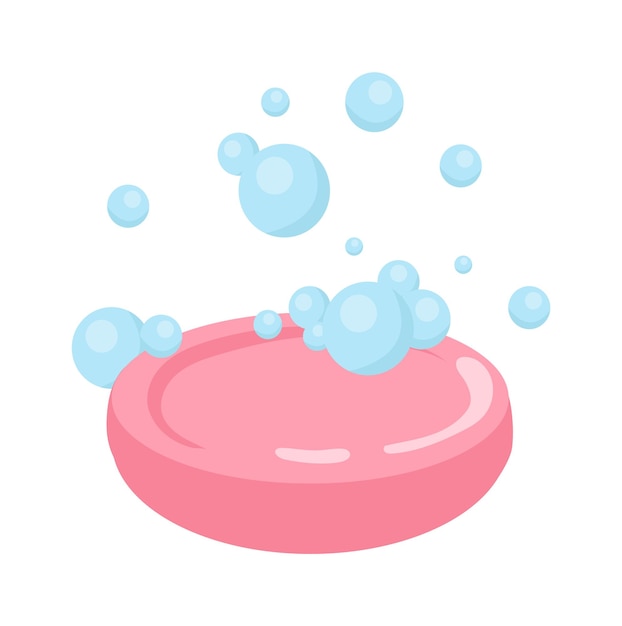 Vector soap with foam icon vector illustration