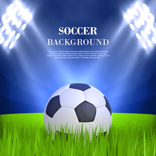 Vector soccer background concept