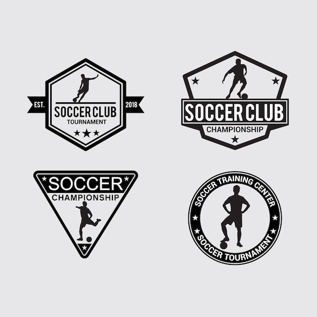 SOCCER-badge en -stickers