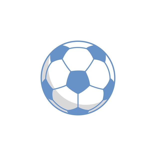 サッカーボールのアイコン ベクトルデザインのテンプレート シンプルでモダン