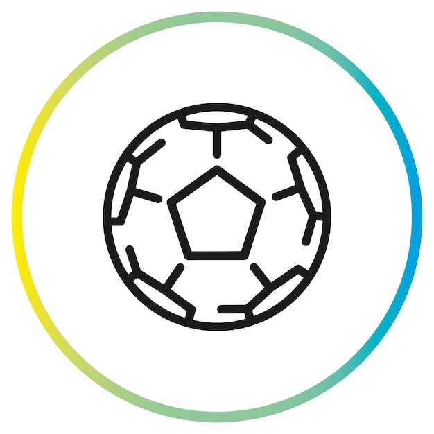 Vector soccer ball icon vector