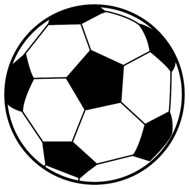 Soccer ball illustration. Vector. graphic resource. Bottomless. Simple. Sport. Football. Drawing