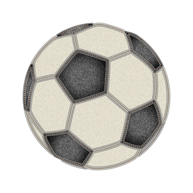 Vettore illustrazione del pallone da calcio