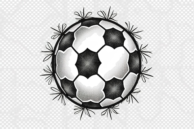 Soccer ball isolated on white football with shadow sports icon