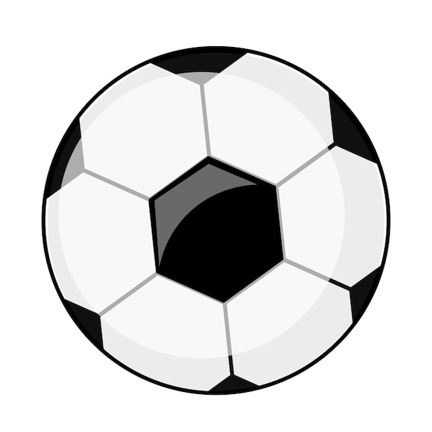 Vector soccer ball isolated on white