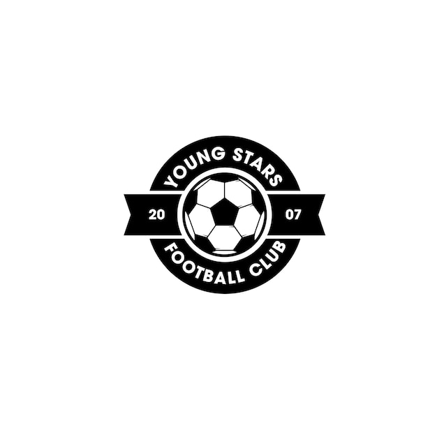Vector soccer ball logo