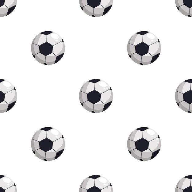 サッカー ボールのシームレスなパターン ベクトル