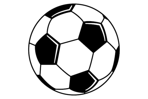 Illustrazione vettoriale del pallone da calcio clipart di calcio