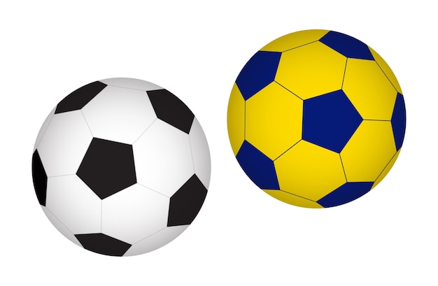 soccer ball on white background