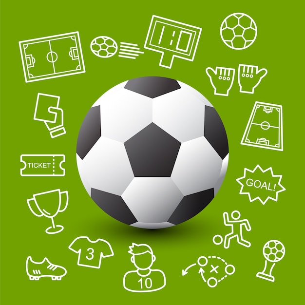 Vector soccer ball