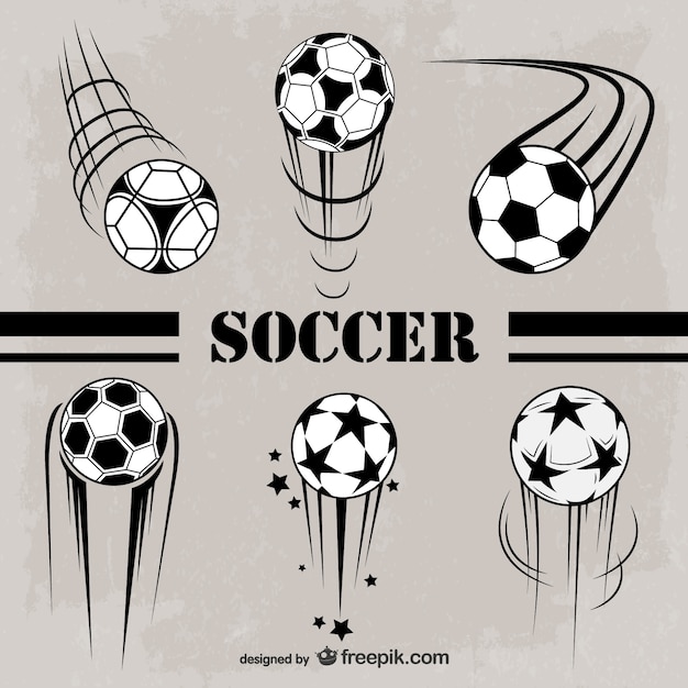 Grafica soccer vettoriali gratis