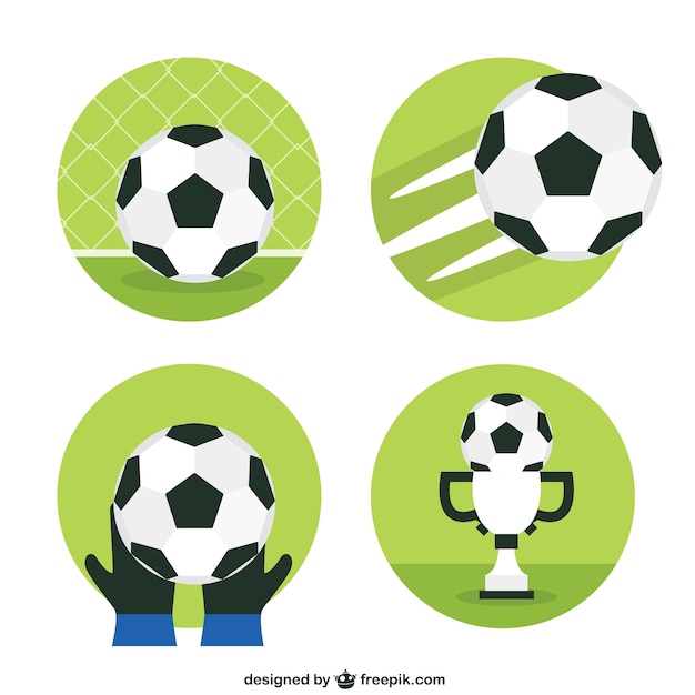 Vector soccer balls