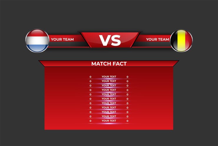 Soccer championship broadcast background with lower third