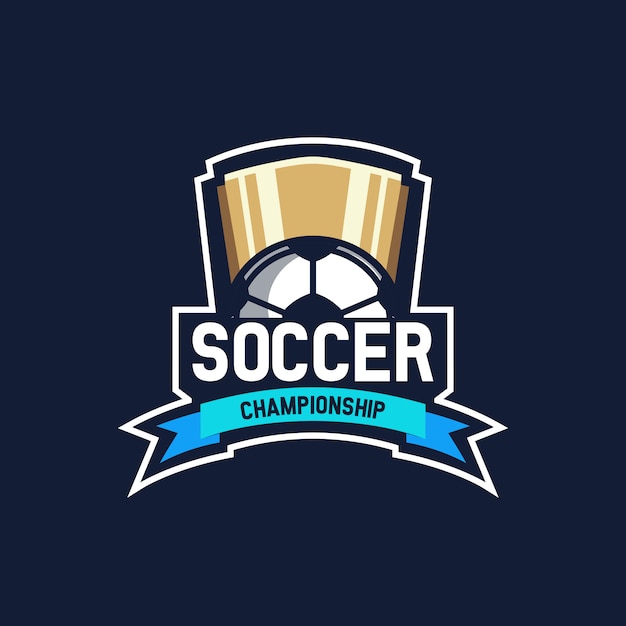 Soccer championship logo team