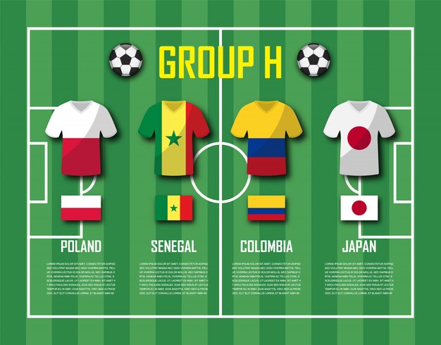 Soccer cup 2018 team group H