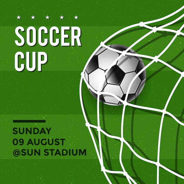 Soccer Cup posterontwerp