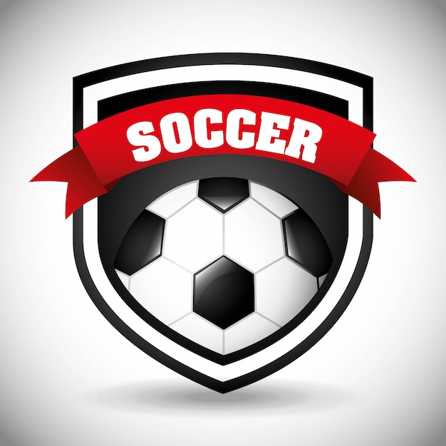 soccer design over gray background  vector illustration 