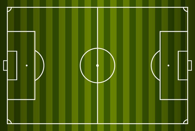 Soccer field or football field Vector illustration. Eps 10.