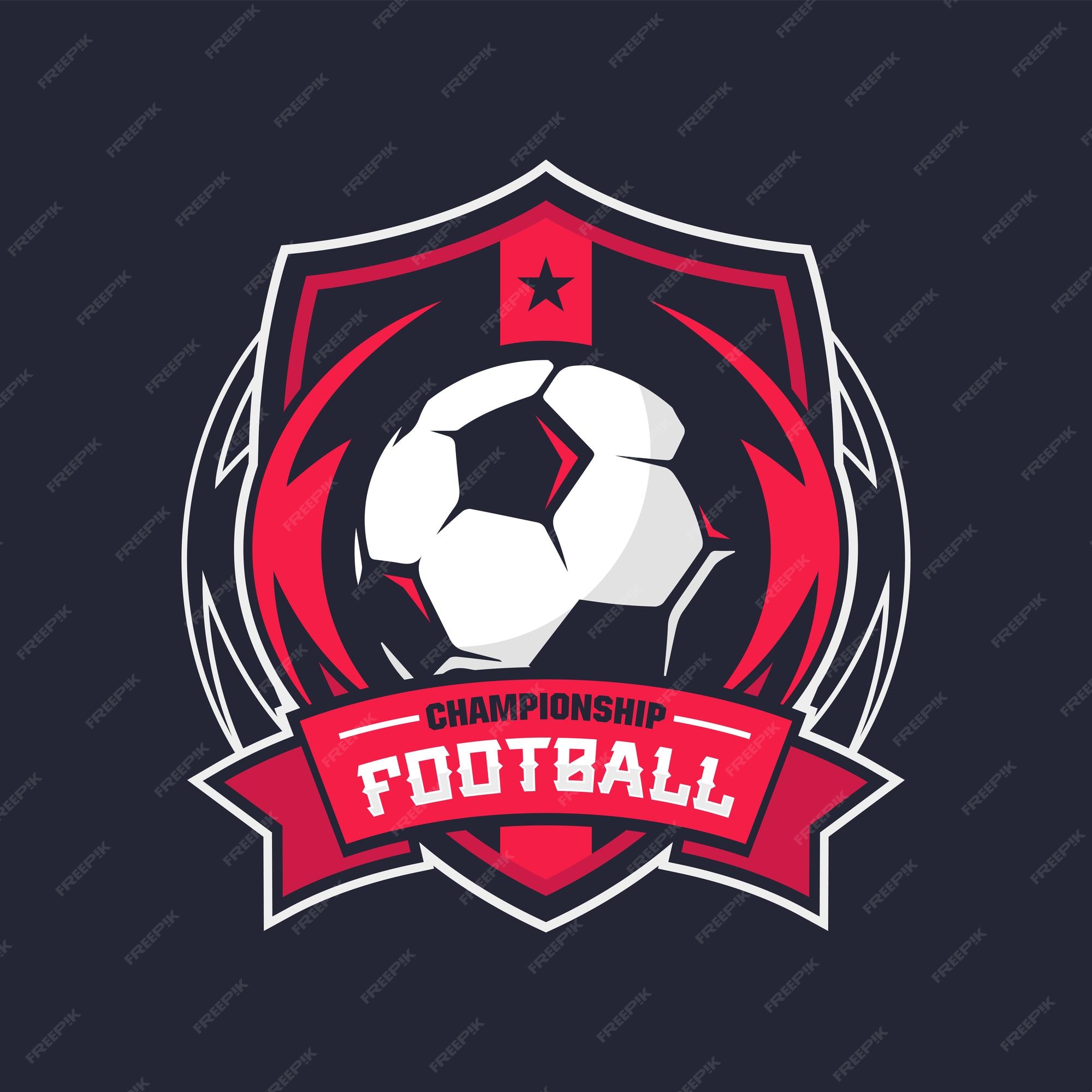 2023 football champions badge Royalty Free Vector Image